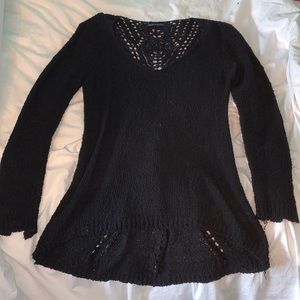 sweater with back cut out design